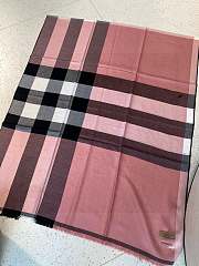 Kitlife Burberry Lightweight Check Wool & Silk Scarf - 70*200cm - 4