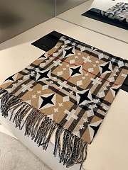 Kitlife Burberry Giant Check Geometric Cashmere Scarf in Beige - 45*210cm - 5