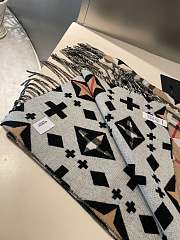 Kitlife Burberry Giant Check Geometric Cashmere Scarf in Beige - 45*210cm - 3