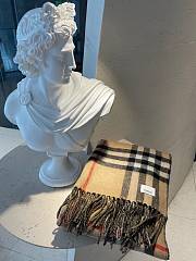 Kitlife Burberry reversible cashmere fringed scarf - 45*210cm - 3