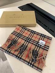 Kitlife Burberry Mini Classic Vintage Check Cashmere Scarf - 30*180cm - 4