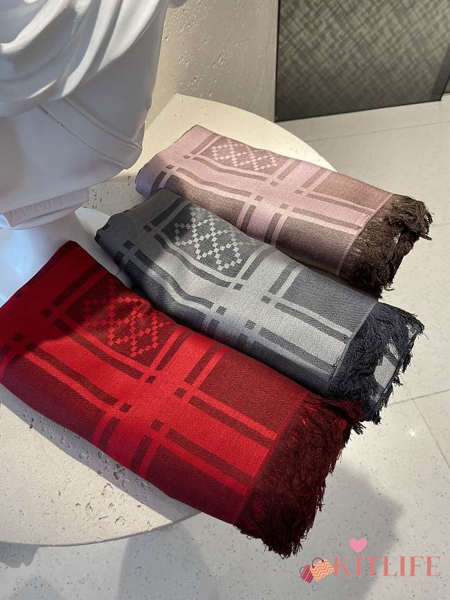 Kitlife Gucci Gg Jacquard Knitted Scarf - 140x140cm - 1