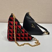 	 Kitlife Prada Symbole leather and fabric mini red bag - 28x16x13cm - 4