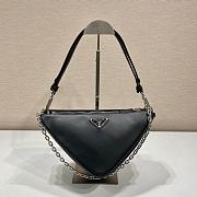 	 Kitlife Prada Symbole leather mini black bag - 28x16x13cm - 1