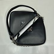 	 Kitlife Prada Symbole leather mini black bag - 28x16x13cm - 4