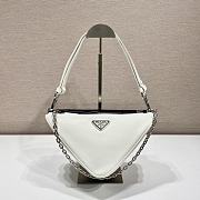 	 Kitlife Prada Symbole leather mini white bag - 28x16x13cm - 1