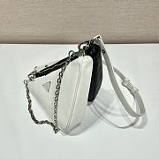 	 Kitlife Prada Symbole leather mini white bag - 28x16x13cm - 5