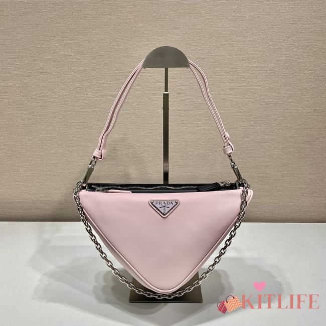 	 Kitlife Prada Symbole leather mini pink bag - 28x16x13cm - 1
