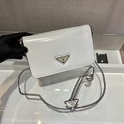 	 Kitlife Prada Brushed leather shoulder white bag - 19x10.5x3.5cm - 3