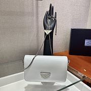 	 Kitlife Prada Brushed leather shoulder white bag - 19x10.5x3.5cm - 4