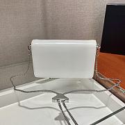 	 Kitlife Prada Brushed leather shoulder white bag - 19x10.5x3.5cm - 5