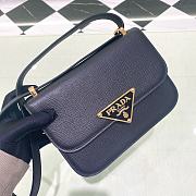 Kitlife Prada Saffiano leather shoulder black bag - 1BD320 - 22x15x6cm - 1
