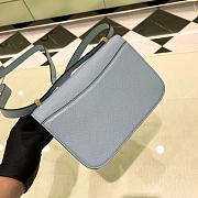 	 Kitlife Prada Saffiano leather shoulder celeste bag - 1BD320 - 22x15x6cm - 5