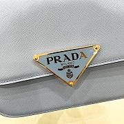 	 Kitlife Prada Saffiano leather shoulder celeste bag - 1BD320 - 22x15x6cm - 3