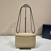 	 Kitlife Prada Saffiano leather shoulder sand beige bag - 1BD320 - 22x15x6cm - 5