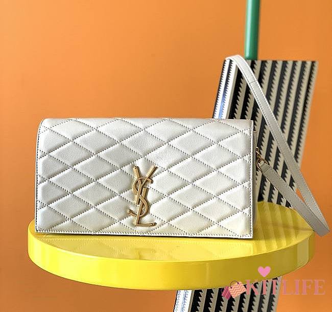 Kitlife YSL Classic Kate Flap Crossbody Bag White - 678828 – 26x4.5x13cm - 1