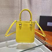 Kitlife Prada Small brushed leather yellow  - 17.5x15x5cm - 5