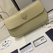 	 Ktilife Prada Cleo brushed leather shoulder beige bag - 1BD276 - 30*19*3.5CM - 3