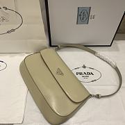 	 Ktilife Prada Cleo brushed leather shoulder beige bag - 1BD276 - 30*19*3.5CM - 2