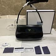 	 Ktilife Prada Cleo brushed leather shoulder black bag - 1BD276 - 30*19*3.5CM - 1