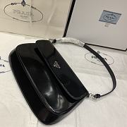 	 Ktilife Prada Cleo brushed leather shoulder black bag - 1BD276 - 30*19*3.5CM - 5