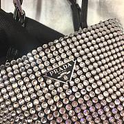 Kitlife Prada Rhinestone Handbag Silver - 20x18cm  - 4