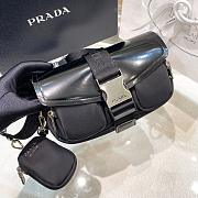 Kitlife Prada Pocket nylon and brushed leather black bag - 1BD295 - 23x12.5x5.5cm - 4