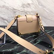 Kitlife Prada Cahier Beige Calfskin Leather Shoulder Bag - 20x14x8.5cm - 5