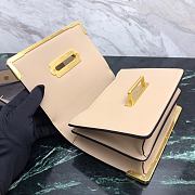 Kitlife Prada Cahier Beige Calfskin Leather Shoulder Bag - 20x14x8.5cm - 3