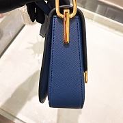 Kitlife Prada Embleme Bag In Blue Saffiano - 1BD217 - 14*20.5* - 2