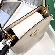 Kitlife Prada Medium Saffiano Leather Prada Matinée White Bag - 28.5x20.5x12.5cm - 2