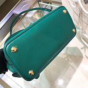 Kitlife Prada Medium Saffiano Leather Prada Matinée Green Bag - 28.5x20.5x12.5cm - 3