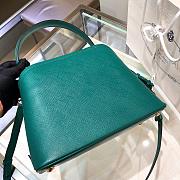 Kitlife Prada Medium Saffiano Leather Prada Matinée Green Bag - 28.5x20.5x12.5cm - 2