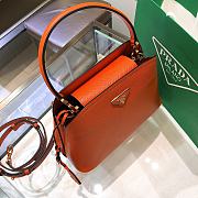 Kitlife Prada Medium Saffiano Leather Prada Matinée Orange Bag - 28.5x20.5x12.5cm - 4