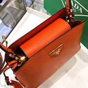 Kitlife Prada Medium Saffiano Leather Prada Matinée Orange Bag - 28.5x20.5x12.5cm - 3