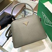 Kitlife Prada Medium Saffiano Leather Prada Matinée Grey Bag - 28.5x20.5x12.5cm - 1