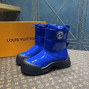 KITLIFE LOUIS VUITTON RUBY ANKLE BOOT PATENT BLUE LEATHER - 1AB0FX - 1