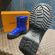 KITLIFE LOUIS VUITTON RUBY ANKLE BOOT PATENT BLUE LEATHER - 1AB0FX - 5