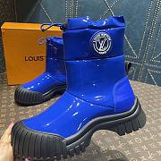 KITLIFE LOUIS VUITTON RUBY ANKLE BOOT PATENT BLUE LEATHER - 1AB0FX - 4