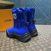 KITLIFE LOUIS VUITTON RUBY ANKLE BOOT PATENT BLUE LEATHER - 1AB0FX - 3