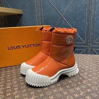 KITLIFE LOUIS VUITTON RUBY ANKLE BOOT PATENT ORANGE LEATHER - 1AB0FX