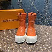 KITLIFE LOUIS VUITTON RUBY ANKLE BOOT PATENT ORANGE LEATHER - 1AB0FX - 3