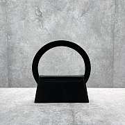 Kitlife Jacquemus Le sac Rond Black Smooth leather - 26x13x6cm - 5