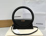 Kitlife Jacquemus Le sac Rond Black Smooth leather - 26x13x6cm - 1