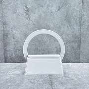 	 Kitlife Jacquemus Le sac Rond White Smooth leather - 26x13x6cm - 4