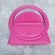 	 Kitlife Jacquemus Le sac Rond Pink Smooth leather - 26x13x6cm - 4