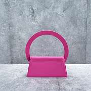 	 Kitlife Jacquemus Le sac Rond Pink Smooth leather - 26x13x6cm - 5