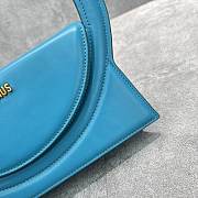 	 Kitlife Jacquemus Le sac Rond Blue Smooth leather - 26x13x6cm - 2