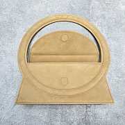 	 Kitlife Jacquemus Le sac Rond Beige Suede leather - 26x13x6cm - 2