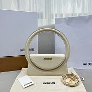 	Kitlife Jacquemus Le sac Rond Cream Smooth leather - 26x13x6cm - 1